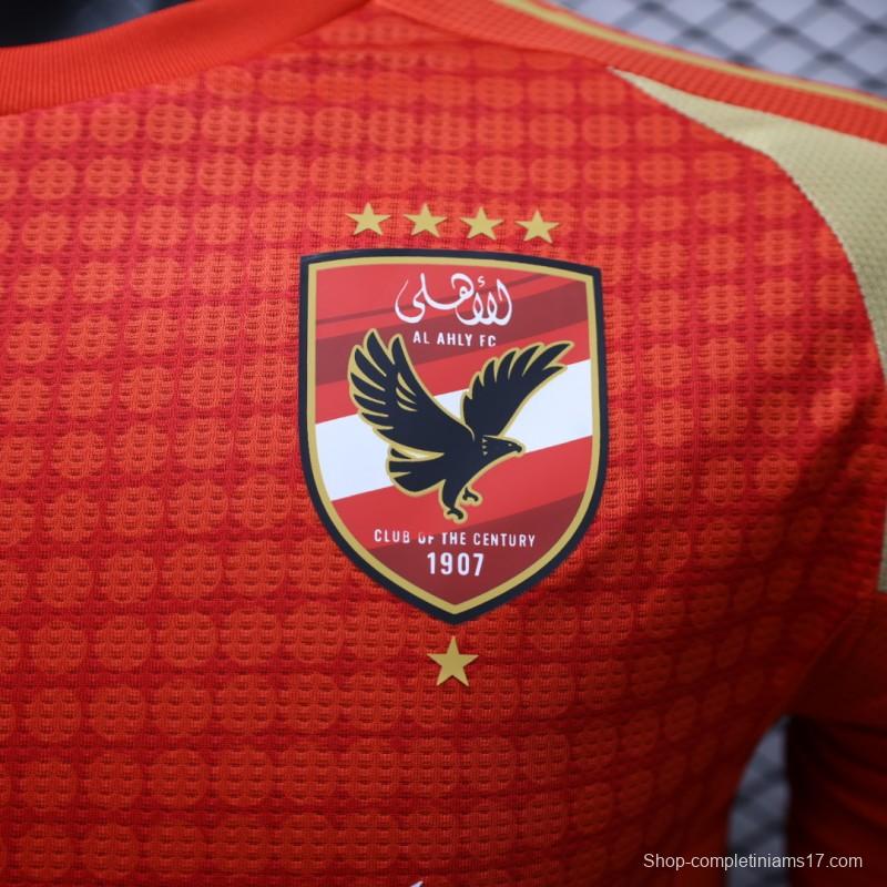 Player Version 24/25 Egypt Al Ahly Home Jersey