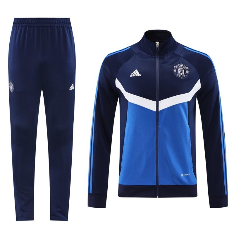 24/25 Manchester United Navy/Blue Full Zipper Jacket +Long Pants