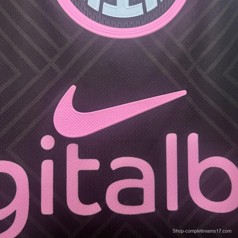 24/25 Inter Milan Black With Pink Snake Jersey