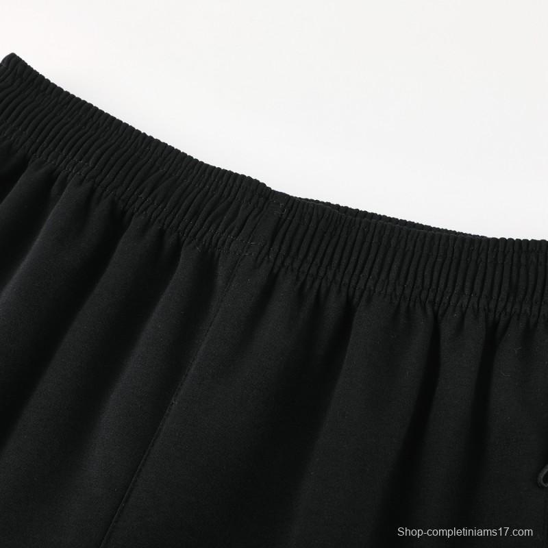 2024 Adidas Black Hoodie Full Zipper Jacket +Long Pants