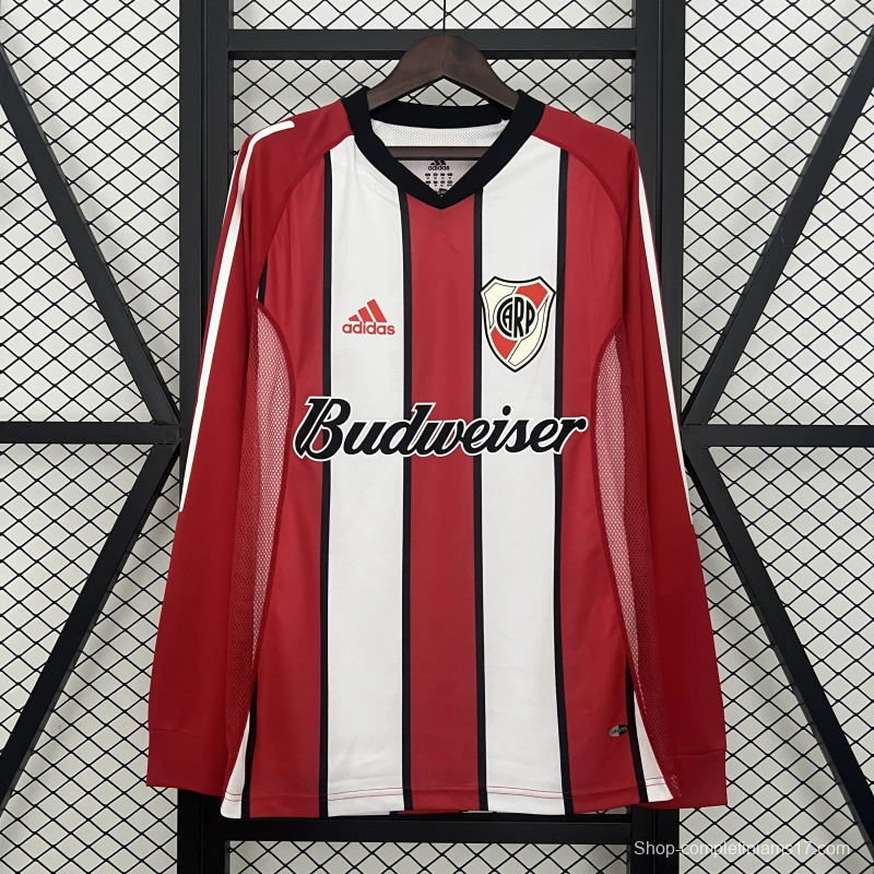 03/04 Retro River Plate Home Long Sleeve Jersey