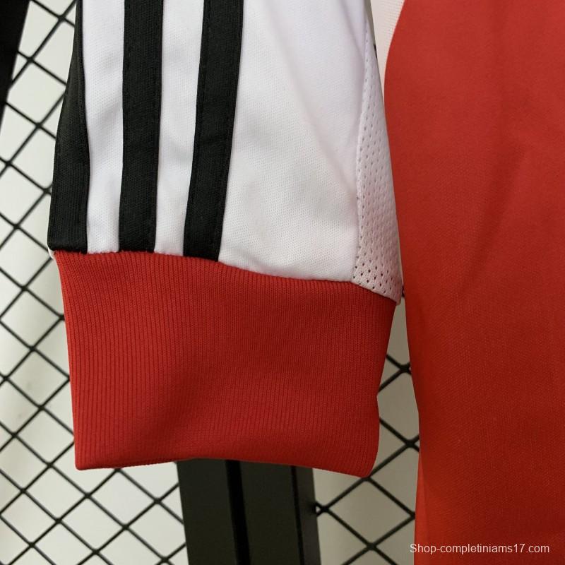13/14 Retro Long Sleeve River Plate Home Jersey