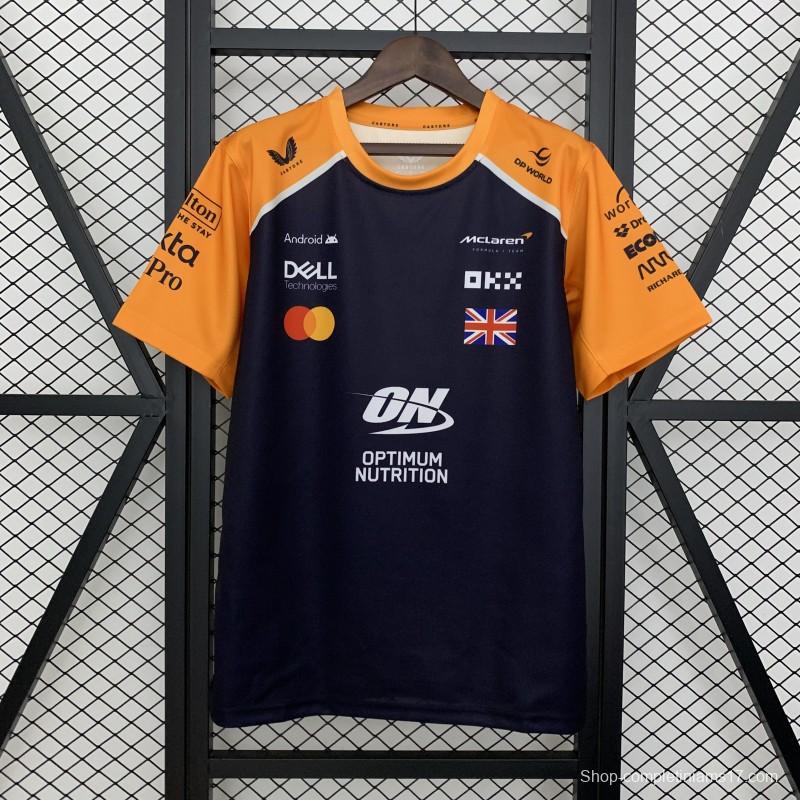 2025 F1 Formula Orange/Navy Mclaren Norris Jersey