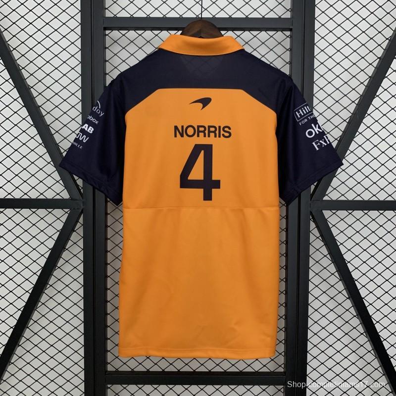 2025 F1 Formula Orange/Navy Mclaren Jersey