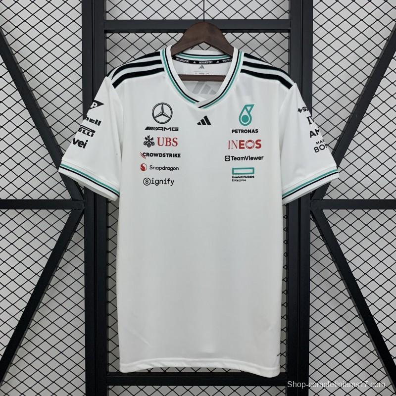 2025 F1 Formula AMG White T-Shirt