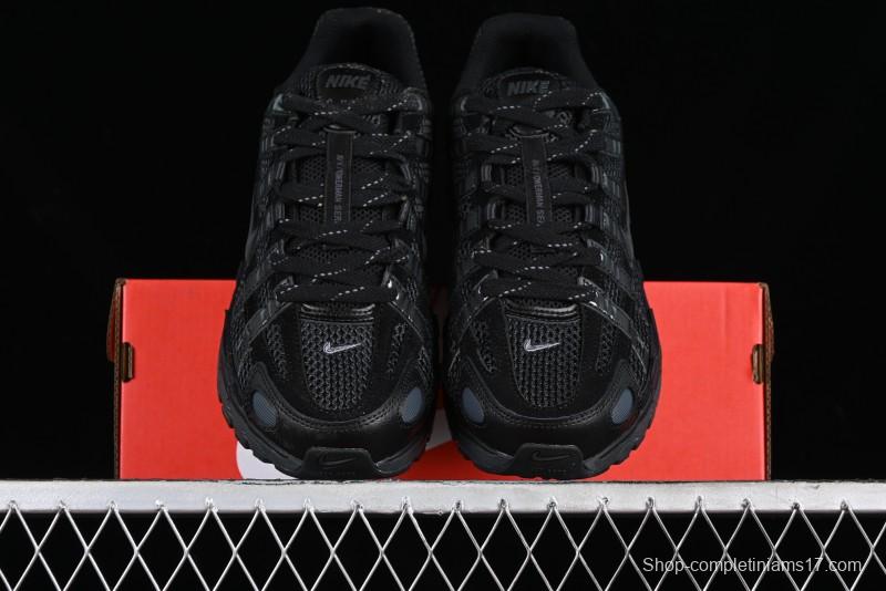 Nike P-6000 PRM Retro Casual Sneakers with Vintage Running Shoe Design - FQ8732-010