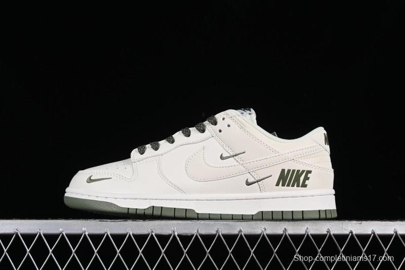 Nike SB Dunk Low Collaboration Triple Swoosh Military Green Colorway Low-Top Casual Skateboarding Shoes - NK5639-323