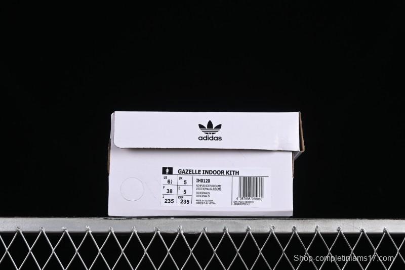 Adidas Originals Gazelle Indoor Kith Retro Casual Slip-Resistant Wear-Resistant Low-Top Sneakers - IH0120
