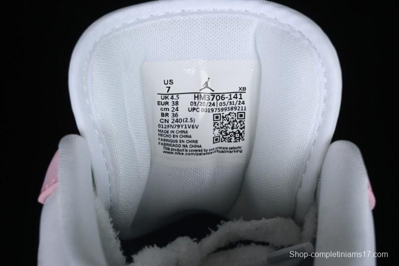 Nike Air Jordan 1 Low "White/Pink Foam/Glacier Blue" Casual Sneakers - HM3706-141