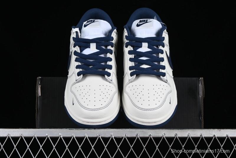 Nike Supreme x SB Dunk Low Collaboration Dark Blue Colorway Low-Top Casual Skate Shoes - RM2308-238