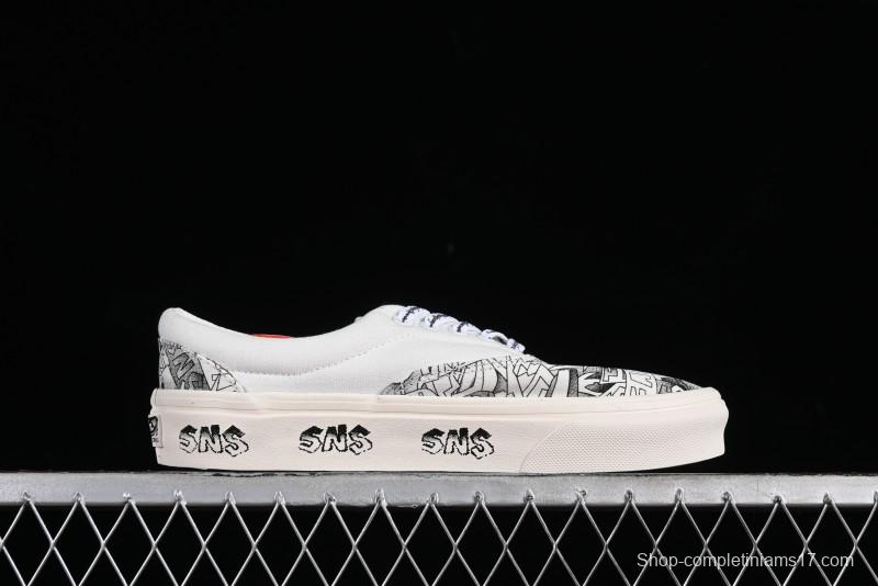 Vans OG Classic Slip-On LX & OG Era LX Sneakersntuff LA Graffiti Collaboration Low-Top Skate Shoes - VN000EYEBPJ
