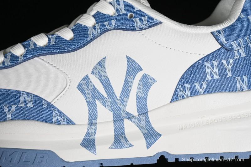 New York Yankees MLB Chunky Runner Denim Monogram Lightweight Casual Sneakers - 3ARNCRD4N50BLS