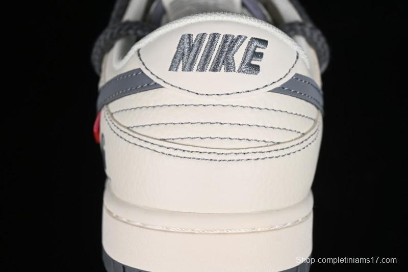 Nike SB Dunk Low Carhartt Collaboration - Strap Grey Hook Anniversary High-End Custom Low-Top Casual Skate Shoes - SJ2068-266
