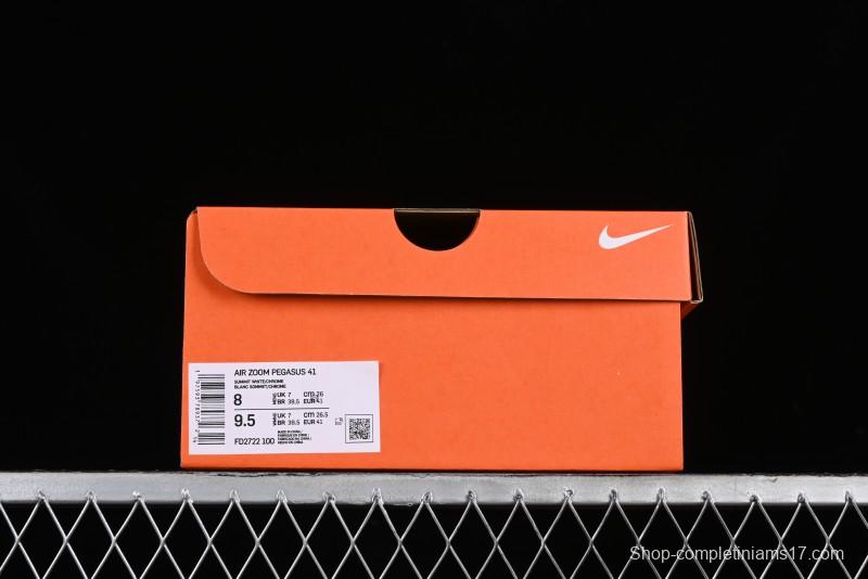 Nike Air Zoom Pegasus 41 Breathable Lightweight Running Shoes with Cushioning - FD2722-100