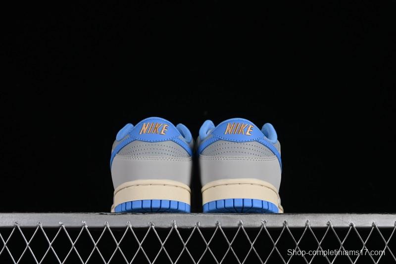 Nike Dunk Low SB "Athletic Department" Grey Blue Leather Skateboarding Shoes - FN7488-133