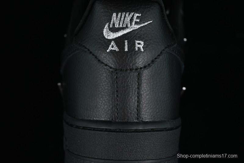 Nike Air Force 1 '07 Low Silver Swoosh Casual Sneakers - HQ1180-001