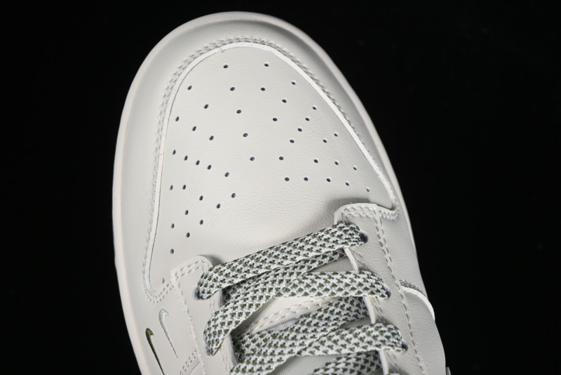 Nike SB Dunk Low LV Collaboration - Beige Green Luxury Custom Low-Top Casual Sneakers - XX2025-318