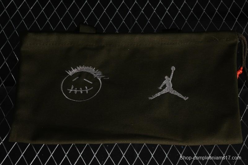 Nike Travis Scott x Jordan Cut The Check AJ1 Basketball Shoes with Velcro Strap - FZ8117-003