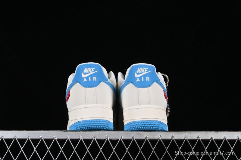 Nike Supreme x Air Force 1'07 Low Casual Sneakers in Lake Blue - HD1968-024
