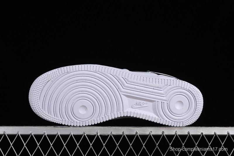 Nike Air Force 1 '07 Low Black White Broken Hook Casual Sneakers - HF9096-100