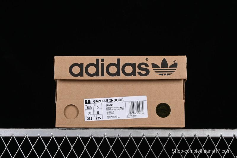 Adidas Originals Gazelle Indoor IF9641 Retro Casual Slip-Resistant Low-Top Sneakers - IF9641