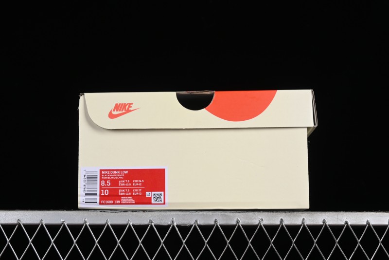 Nike SB Dunk Low UN Collaboration - Beige Black Swoosh Anniversary High-End Custom Low-Top Casual Skate Shoes - FC1688-139