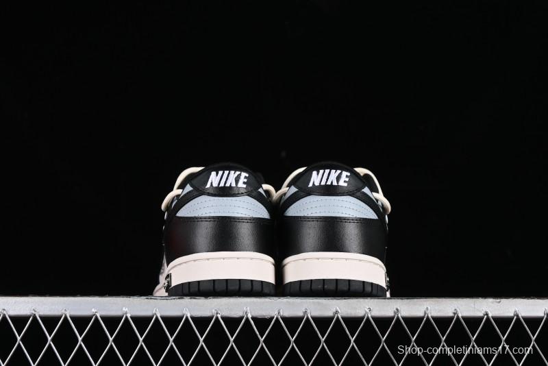 Nike Dunk Low Speed & Fury Distressed Oxidized Metal Punk SB Strap Low-Top Casual Sneakers - DD1391-100