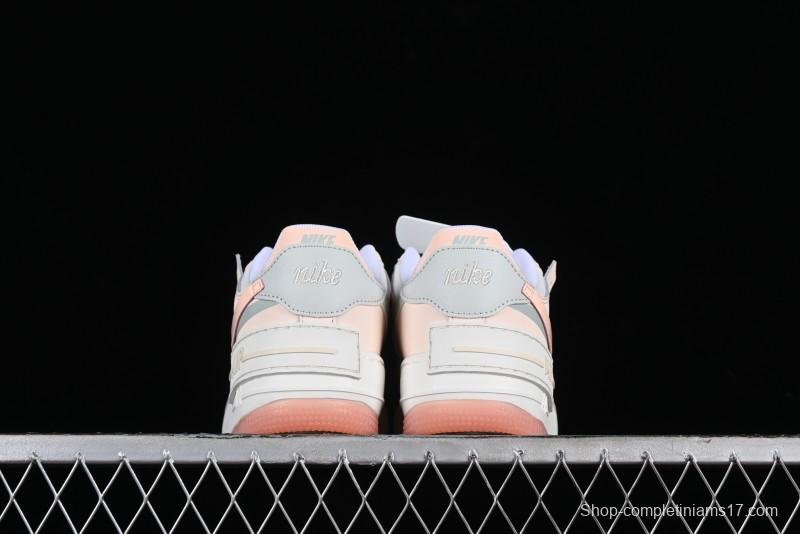 Nike Air Force 1 Shadow Low-Top Sneakers with Lightweight EVA Midsole - DZ1847-105