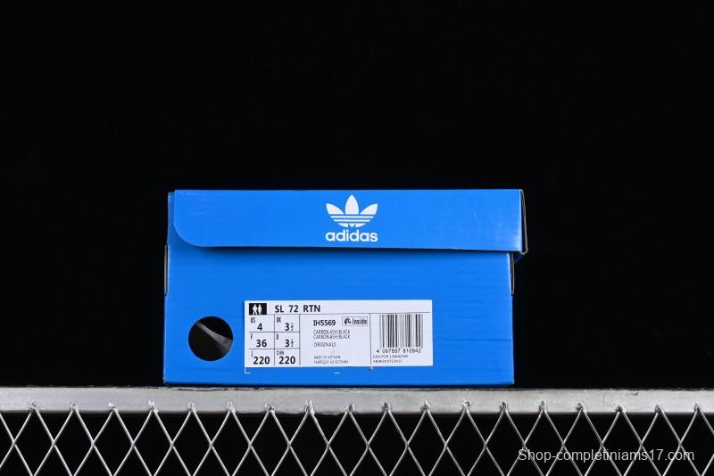 Adidas Originals SL 72 Retro Running Shoes with Nylon Upper and Rubber Outsole - IH5569