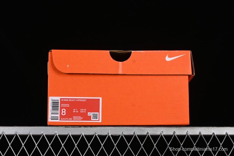 Nike HyperSet Lightweight Low-Top Training Basketball Shoes with React Foam and Flywire - DJ4473-100