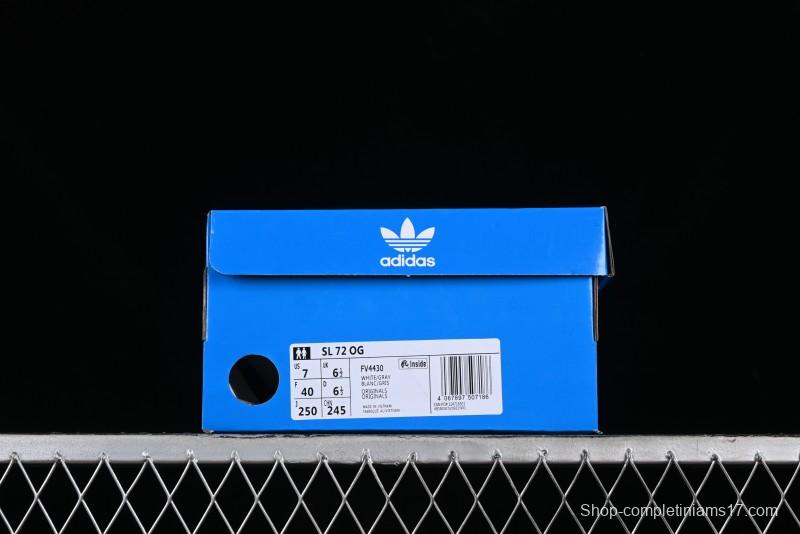 Adidas Originals SL 72 RS Retro Running Shoes with Nylon Upper and Rubber Outsole - FV4430