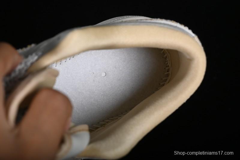 Nike Air Jordan 1 Low AJ1 Louis Vuitton Print Khaki Custom High-End Low-Top Basketball Shoes - SJ9950-004