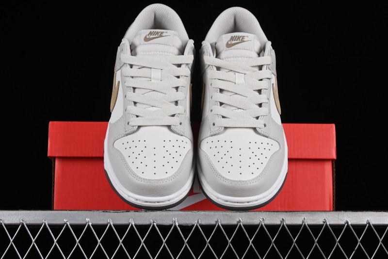 Nike Dunk Low SB Casual Sneakers in Light Grey/Khaki - FJ4188-001