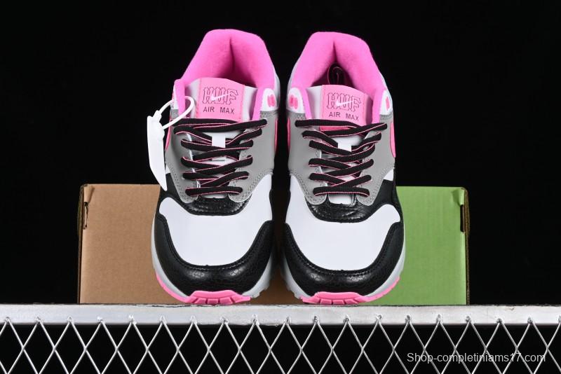 Nike Air Max 1 Retro Running Shoes with Half-Sole Air Cushion - HF3713-003
