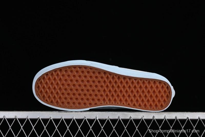 Vans Authentic White Blue Canvas Skate Shoes - VN0009PVEAK