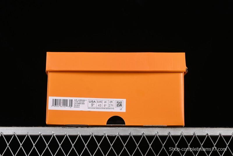 Nike Air Jordan 1 Low OG SP Travis Scott x Fragment Design Collaboration Sneakers - LX1988-700