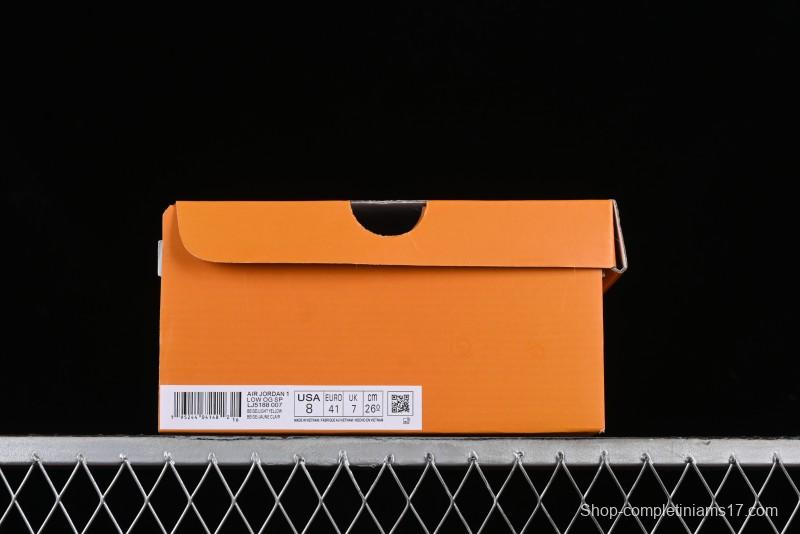 Nike Travis Scott x Fragment Design x Air Jordan 1 Low OG SP AJ1 LV Collaboration Light Blue Low-Top Casual Sneakers - LJ5188-007