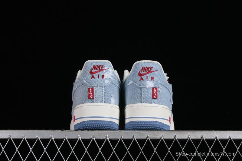 Levi's x Nike Air Force 1 '07 Low Denim Casual Sneakers - CH2211-168