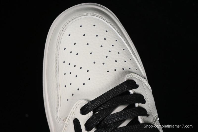 Nike Travis Scott x Fragment Design x Jordan Air Jordan 1 Low OG SP AJ1 LV Beige Black Red Casual Sneakers - LX1988-700