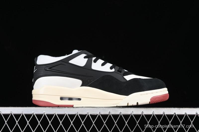 Nike Air Jordan 4 Remastered Sneakers in Black, Light Bone and Dark Grey - FQ7939-100