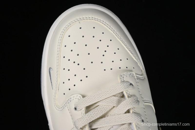 Nike SB Dunk Low Supreme Collaboration - Light Grey Anniversary Customized Low-Top Casual Skate Shoes - DJ2024-005