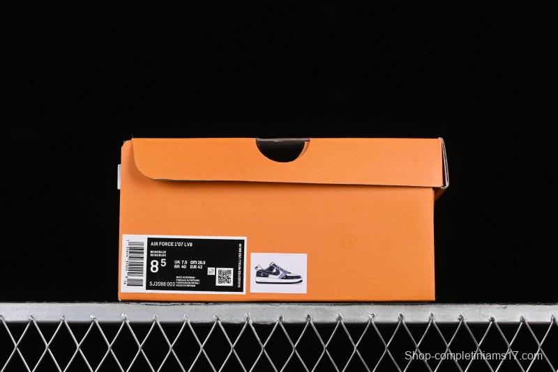 Nike Air Force 1 '07 Low LV Collaboration - Midnight Navy Low-Top Casual Sneakers - SJ2088-003