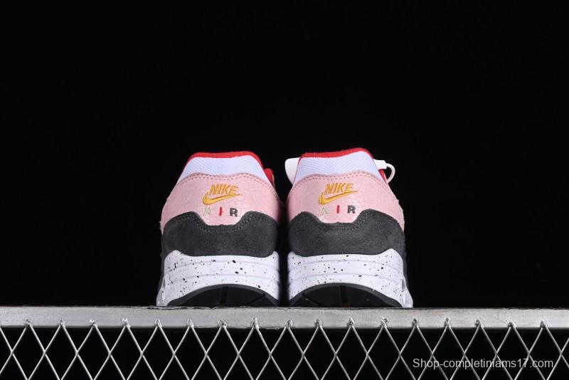 Nike Air Max 1 Retro Running Shoes with Half-Sole Air Cushion - FZ4133-640