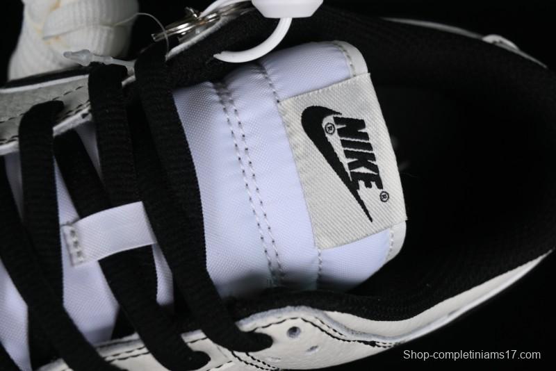 Nike SB Dunk Low UN Collaboration - Beige Black Swoosh Anniversary High-End Custom Low-Top Casual Skate Shoes - FC1688-139