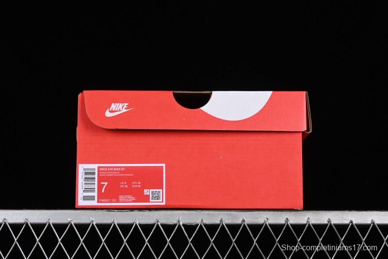 Nike Air Max 97 Retro Running Shoes with Full-Sole Air Cushion - FN6957-101