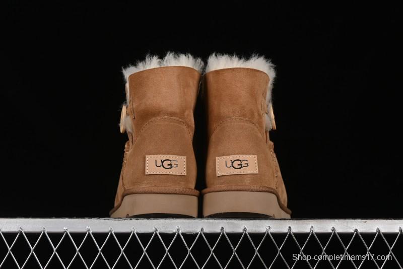 UGG Mini Bailey Button II Classic Short Boots with Wooden Button - 1016422