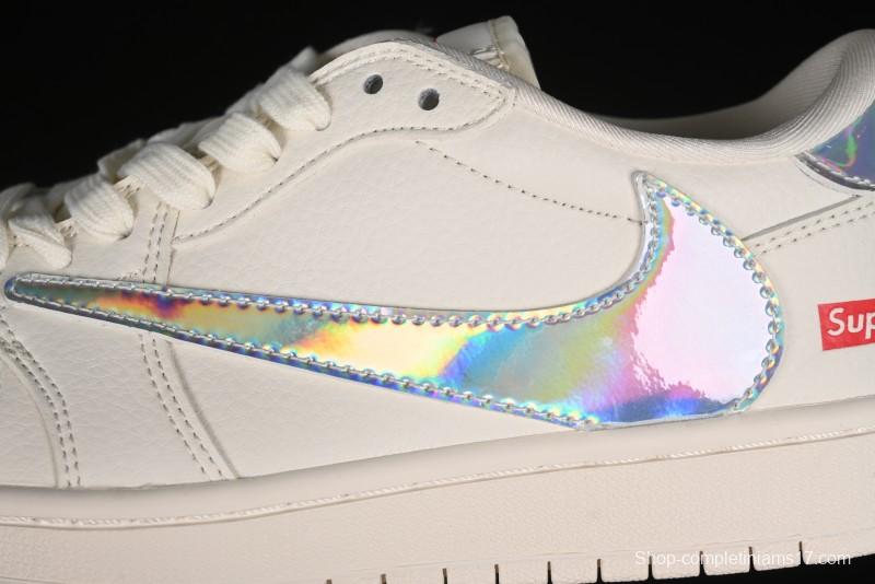 Nike Travis Scott x Fragment Design x Air Jordan 1 Low OG SP AJ1 Supreme Collaboration - CF3688-015
