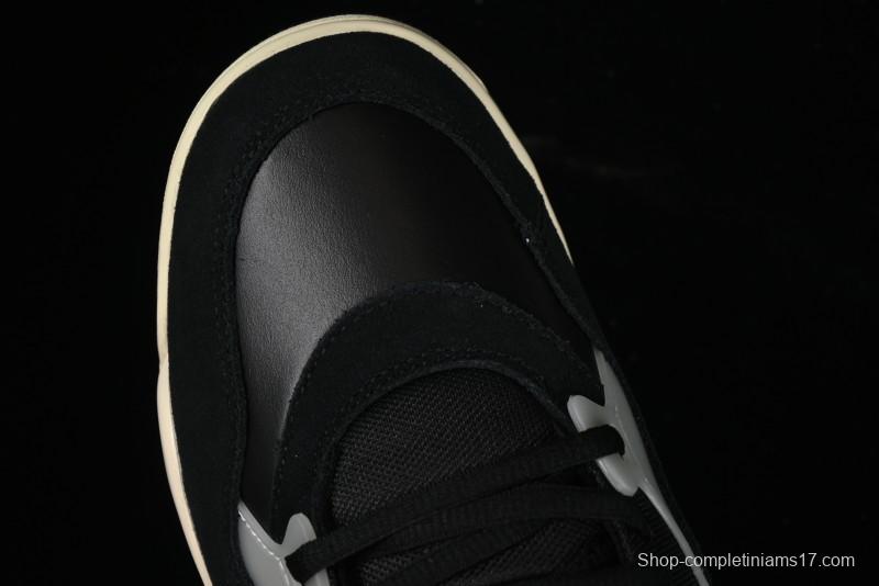 Nike Air Jordan 4 Remastered Sneakers in Black with Textile Mesh, Leather and Suede - FQ7939-006