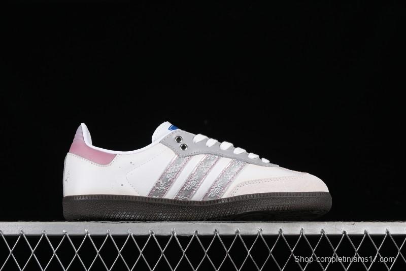 Adidas Originals Samba OG Low-Top Casual Sneakers with Panda Mischief Parachute Academy Design - B75806
