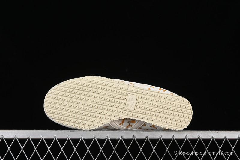 Onitsuka Tiger Mexico 66 Low-Top Leisure Running Shoes with Full-Grain Leather Upper - 1183B785-100